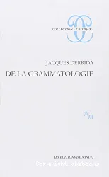 De la grammatologie