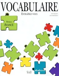 Vocabulaire niveau avancé (Péd)