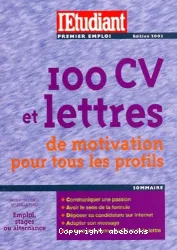 100 CV et lettres de motivation pour tous les profils