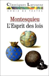 L'Esprit des lois ; choix de textes