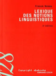 Lexique des notions linguistiques (Péd)