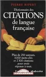 Dictionnaire des citations de langue francaise