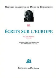 Ecrits sur l'Europe 1948 - 1961