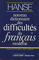 Nouveau dictionnaire des difficultés du français moderne