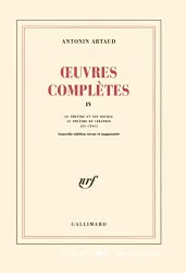 Oeuvres complètes IV