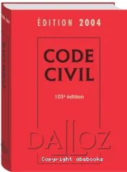 Code Civil 103e édition