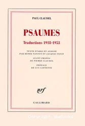 Psaumes : Traductions 1918-1953