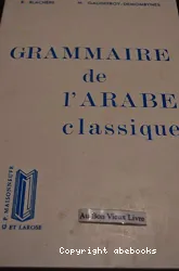 Grammaire de l'arabe classique