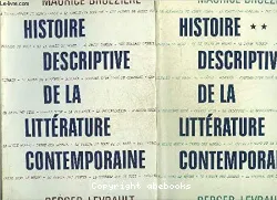 Histoire descriptive de la littérature contemporaine