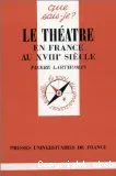 Le Théâtre en France au XVIIIe siècle