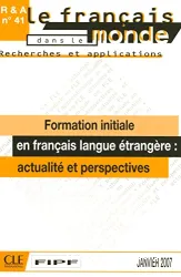 Formation initiale en français langue étrangère