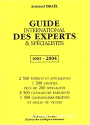 Guide international des experts et spécialistes 2003 - 2004