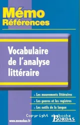 Vocabulaire de l'analyse littéraire