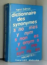 Le dictionnaire des synonymes