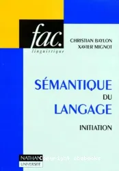 Sémantique du langage - initiation