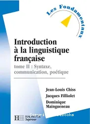 Introduction à la linguistique fran]caise T2